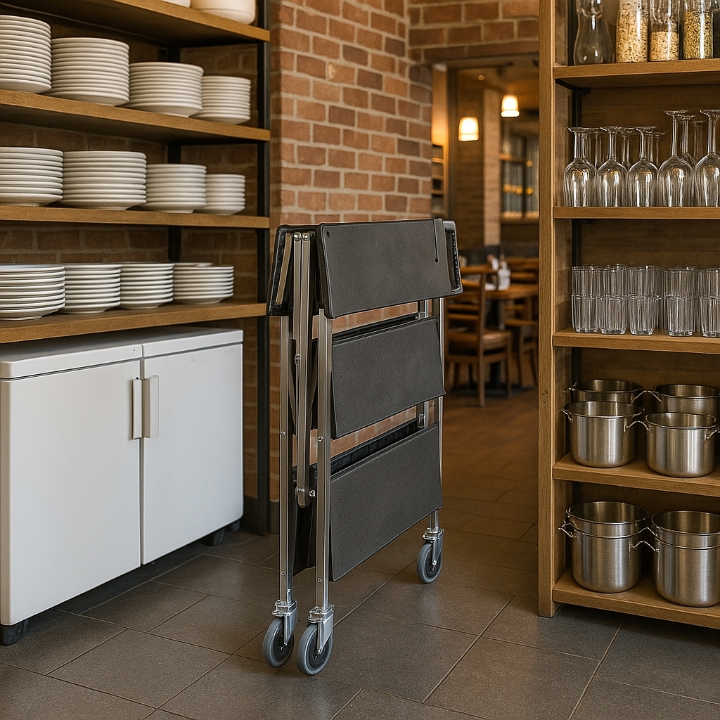 FEM introduces a space saving foldable trolley from Pujadas