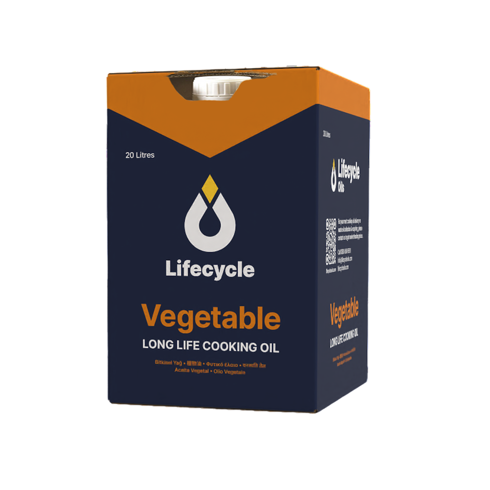 Lifecycle Vegtable Oil – Bottle in a Box – TRANSPARENT BACKGROUND