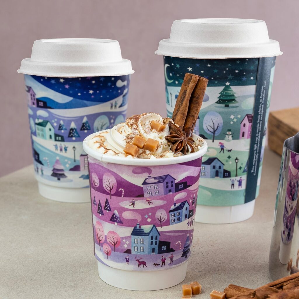 Vegware Concept Christmas Cups 2025 moulded fibre