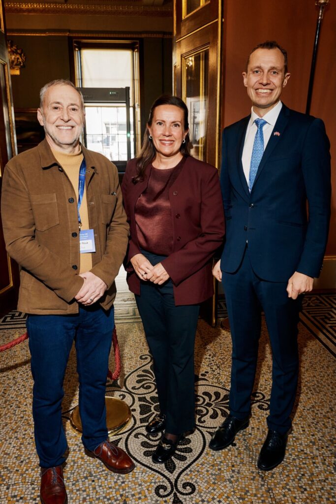 Chef Michel Roux and Marianne Sivertsen Naess Minister of Fisheries and Ocean Policy with Christian Chramer NSC CEO