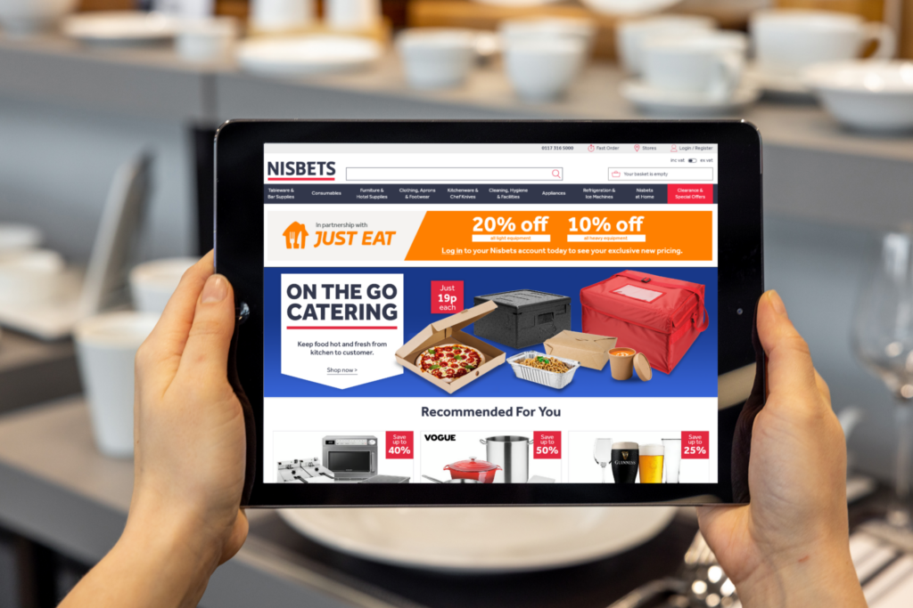 Nisbets x Just Eat Tablet