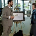 Richard Ord Colman with HRH The Princess Royal