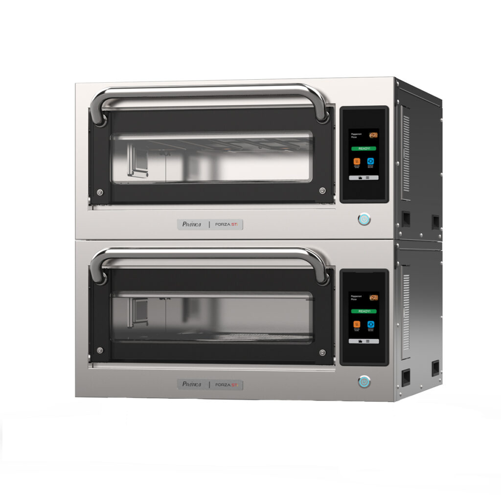 The Pratica Forza STi Fast stackable pizza oven is available from FEM