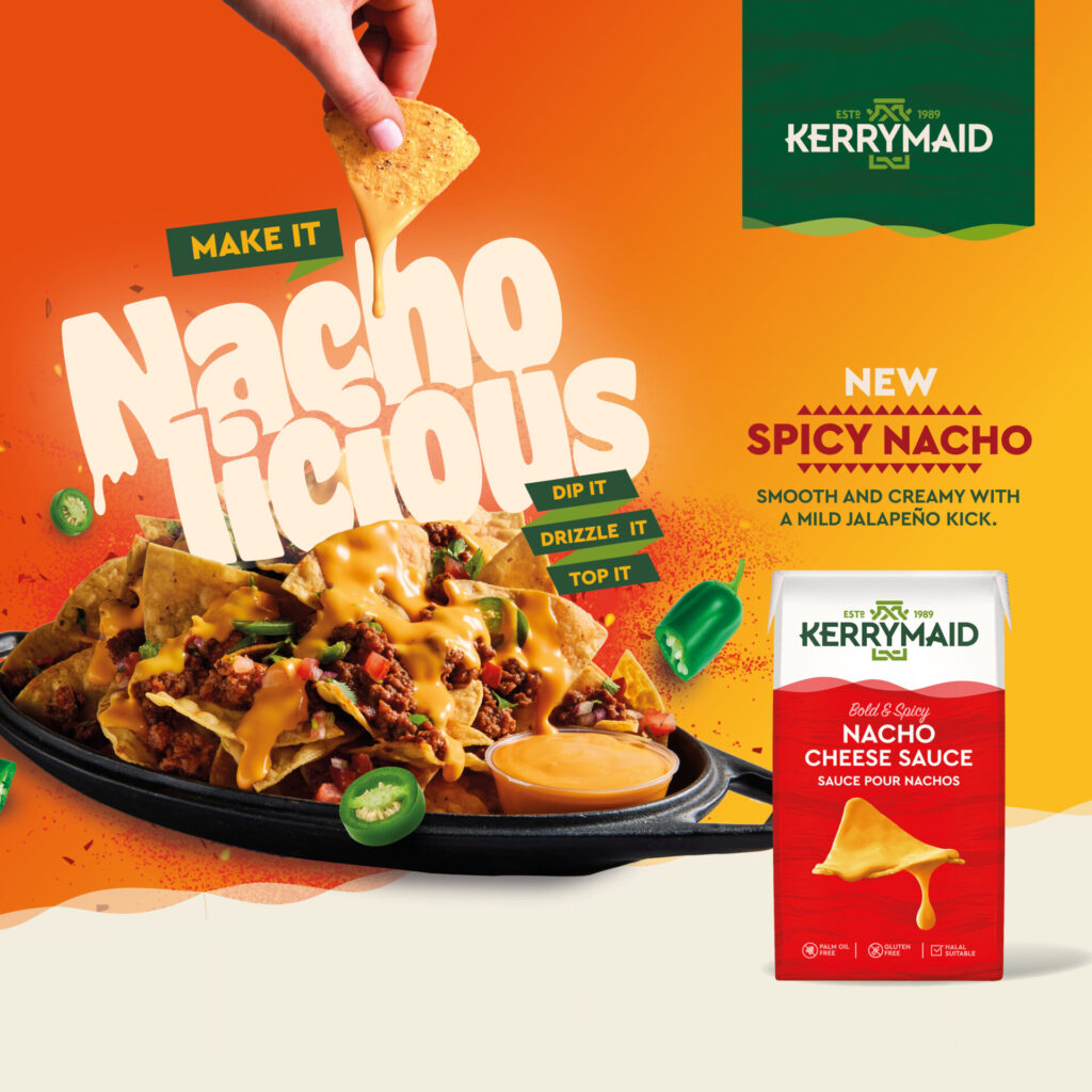 Nacho cheese sauce loaded nachos