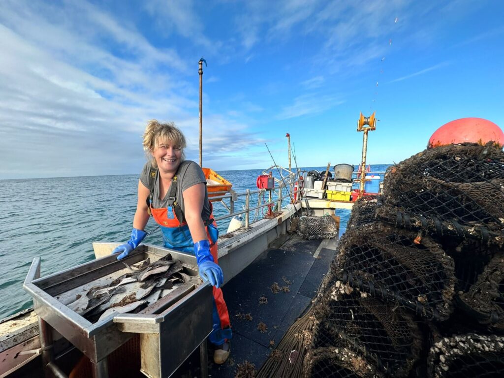 Ashley working at sea 2
